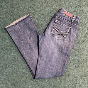 Rock & Roll Cowgirl Straight Leg Blue Jeans